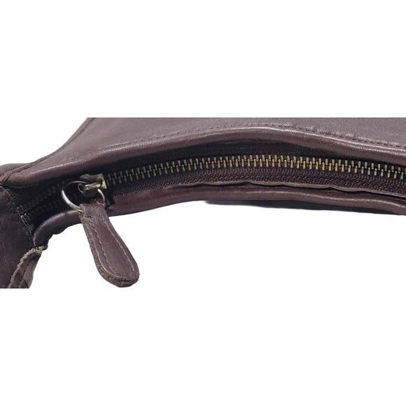 Vtg Y2K Coach Ergo Mini 9020 Mahogany Brown W/ Leather Tag Charm Excellent Cond - Picture 16 of 16